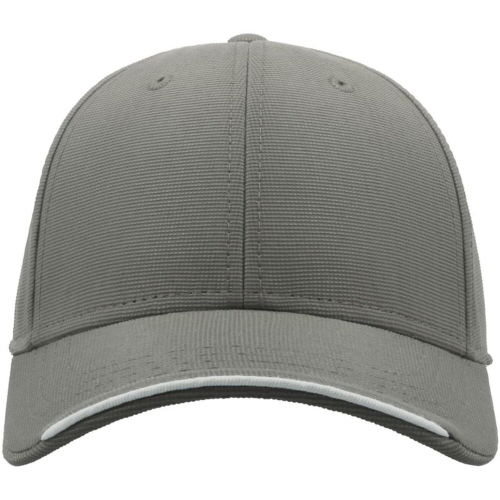 Atlantis Estoril 6 Panel Jacquard Recycled Baseball Cap / Gray